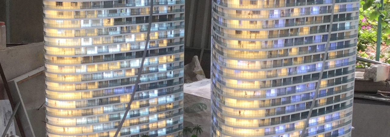 MÔ HÌNH KIẾN TRÚC DỰ ÁN TROPICANA NHA TRANG 1