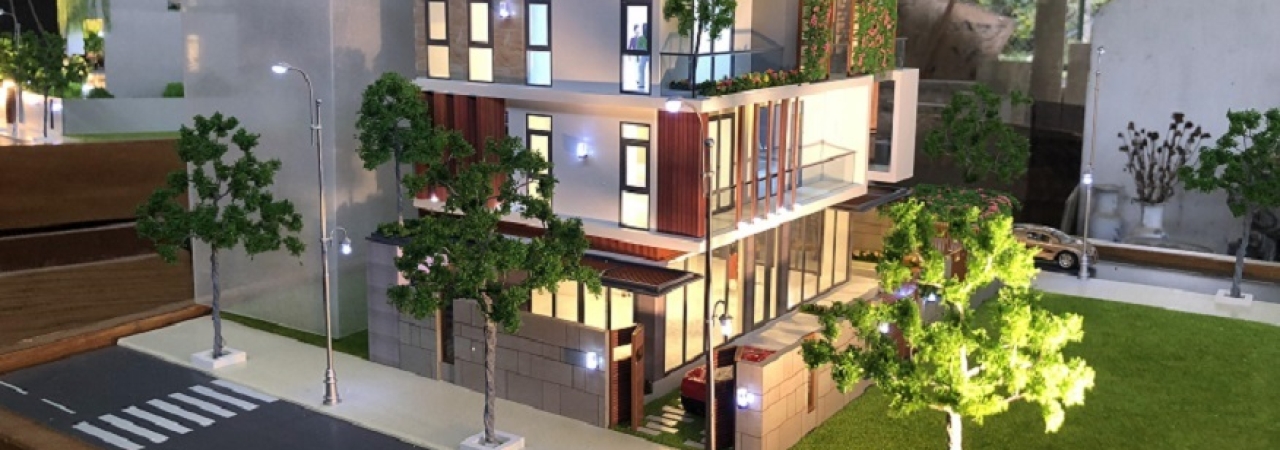 Mô hình kiến trúc Biệt Thự phố hiện đại tại Quận 7 Mô hình kiến trúc Biệt Thự phố hiện đại tại Quận 7