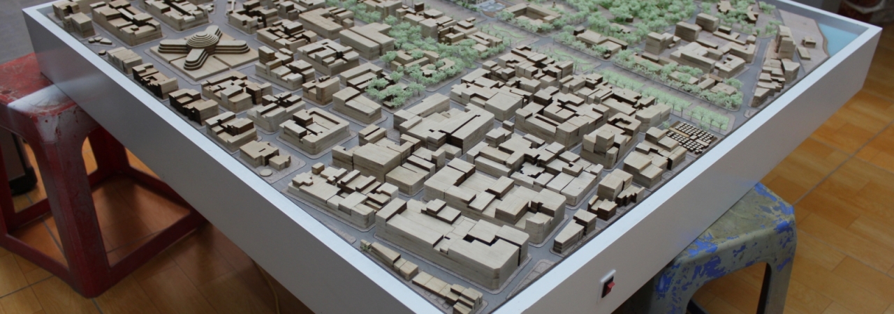 Mô Hình Gỗ Hiện Trạng Phnompenh Campuchia