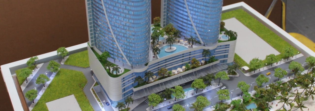 Mô Hình Kiến Trúc Phương Án Thiết Kế Tropicana Nha Trang