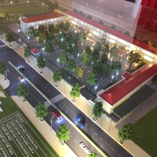 SA BÀN MÔ HÌNH TRƯỜNG LÝ THƯỜNG KIỆT LAGI BÌNH THUẬN