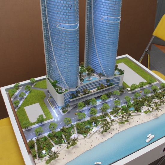 Mô Hình Kiến Trúc Phương Án Thiết Kế Tropicana Nha Trang