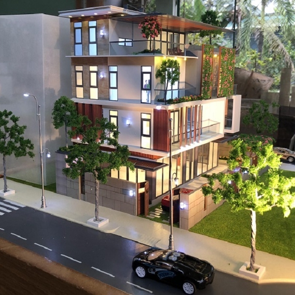 Mô hình kiến trúc Biệt Thự phố hiện đại tại Quận 7