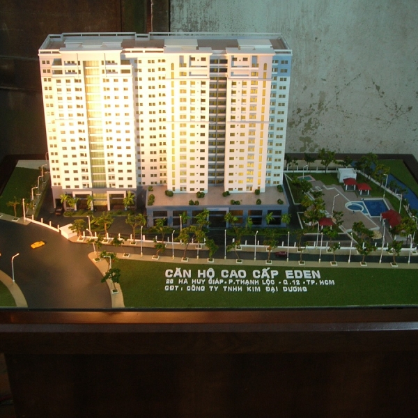 Mô Hình Kiến Trúc Dự Án Chung Cư EDEN quận Tân Bình