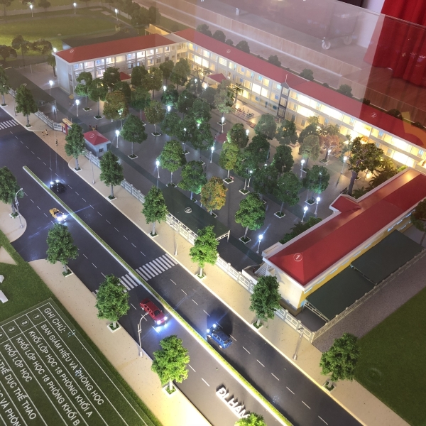 SA BÀN MÔ HÌNH TRƯỜNG LÝ THƯỜNG KIỆT LAGI BÌNH THUẬN