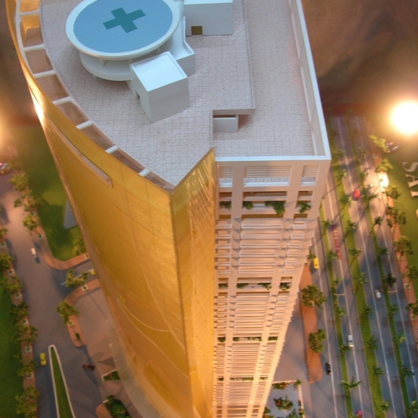 MÔ HÌNH KIẾN TRÚC DỰ ÁN KHÁNH HỘI TOWER