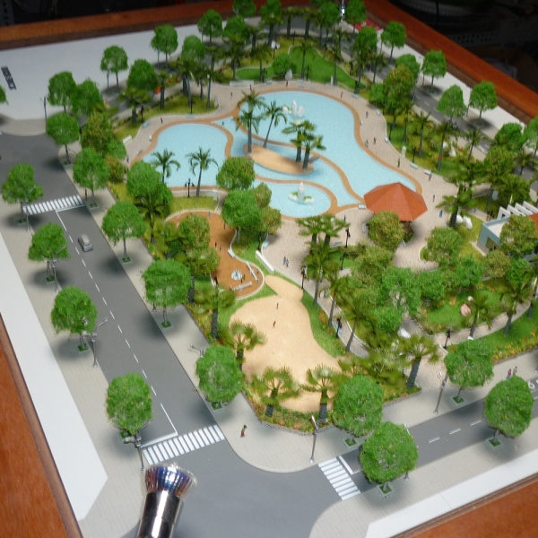 Sa Bàn Mô Hình Cảnh Quan Công Viên Long Hội Long An