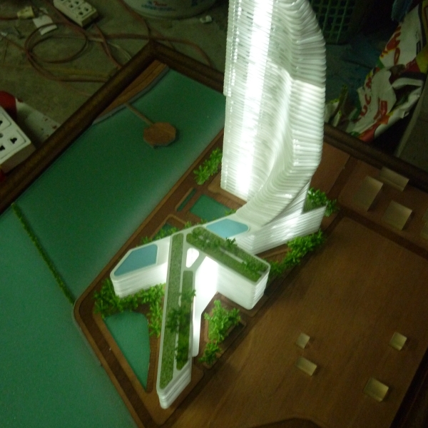 Mô Hình Kiến Trúc Phương Án Thiết Kế Hồ Tây Plaza